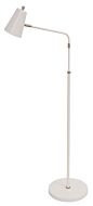 Kirby 1-Light LED Floor Lamp in White