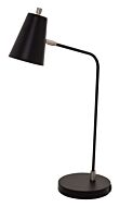 Kirby 1-Light LED Table Lamp in Black