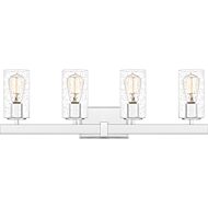 Kirby 4-Light Bathroom Vanity Light in Polished Chrome