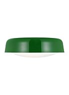 Draper Two Light Flush Mount in Green by Visual Comfort Studio