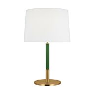 Monroe 1-Light Table Lamp in Burnished Brass