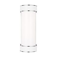 Monroe 1-Light LED Bathroom Vanity Light in Polished Nickel