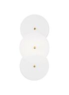 Emery 2-Light Wall Sconce in Burnished Brass