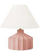 Veneto One Light Table Lamp in Dusty Rose by Visual Comfort Studio