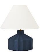 Veneto One Light Table Lamp in Matte Medium Blue Wash by Visual Comfort Studio