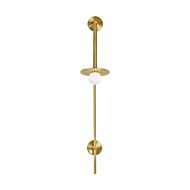 Nodes Wall Sconce in Burnished Brass by Kelly Wearstler