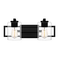 Lansdowne Two Light Bath in Matte Black by Quoizel