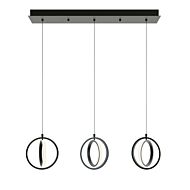 Lock LED Pendant in Black