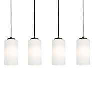 Leo Four Light Linear Pendant in Black by AFX Lighting