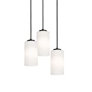 Leo Three Light Pendant in Black by AFX Lighting