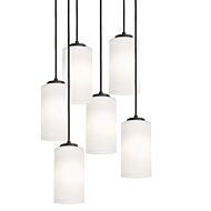 Leo Six Light Pendant in Black by AFX Lighting