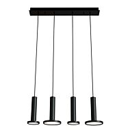 Luna LED Pendant in Black by AFX Lighting