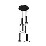 Luna LED Pendant in Black by AFX Lighting