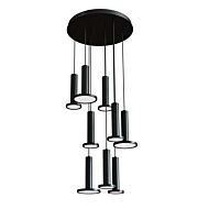 Luna LED Pendant in Black by AFX Lighting