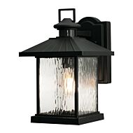 Lennon One Light Outdoor Wall Lantern in Black by AFX Lighting