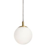 Loretto 1-Light Pendant in Satin Brass