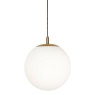 Loretto One Light Pendant in Satin Brass by AFX Lighting