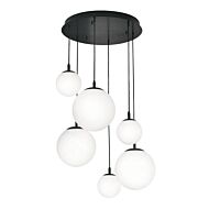 Loretto 6-Light Pendant in Black