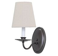 House of Troy Lake Shore 11.5 Inch Wall Lamp in Mahogany Bronze