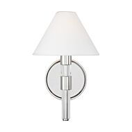 Robert Bathroom Vanity Light in Polished Nickel And Clear Acrylic by Ralph Lauren