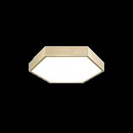 Matteo Hexol 1 Light Ceiling Light In Oxidized Gold