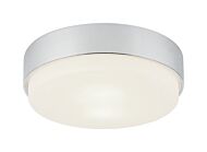 Quintz Two Light Ceiling Mount in Chrome by Matteo Lighting