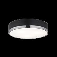 Matteo Trydor 3 Light Ceiling Light In Black & Chrome