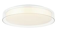 Callum LED Flush Mount in White   Clear by Matteo Lighting