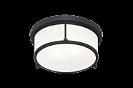 Matteo Caisse Claire 2 Light Ceiling Light In Matte Black