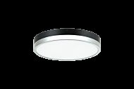 Matteo Tone 1 Light Ceiling Light In Black & Chrome