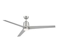 Meridian 56 Inch LED Ceiling Fan in Brushed Nickel