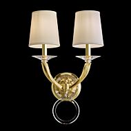 Emilea Two Light Wall Sconce in Heirloom Gold by Schonbek