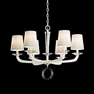 Emilea Six Light Chandelier in Heirloom Bronze by Schonbek