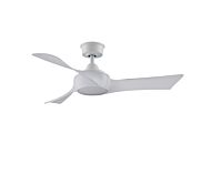 Fanimation Wrap Custom Indoor Ceiling Fan in Matte White  MOTOR ONLY