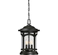 Quoizel Marblehead 18 Inch 3 Light Hanging Lantern in Mystic Black