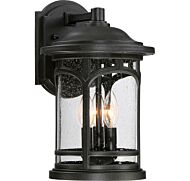 Quoizel Marblehead 14.5 Inch 3 Light Wall Lantern in Mystic Black