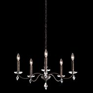 Schonbek Modique 5 Light Chandelier in Heirloom Bronze with Clear Heritage Crystals