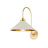 Clivedon One Light Wall Sconce in Aged Brass by Hudson Valley