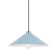 Clivedon 1-Light Pendant in Polished Nickel