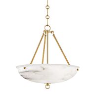 Somerset LED Pendant in Aged Brass by Hudson Valley