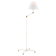 Hudson Valley Classic No.1 by Mark D. Sikes 59.5 Inch Floor Lamp in Aged Brass and White