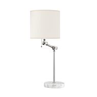 Essex 1-Light Table Lamp in Polished Nickel