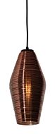 Mila One Light Pendant in Black by AFX Lighting