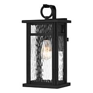 Moira One Light Outdoor Wall Mount in Earth Black by Quoizel