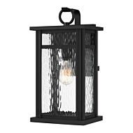 Moira One Light Outdoor Wall Mount in Earth Black by Quoizel