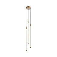 Motif LED Pendant in Brushed Gold by Kuzco Lighting