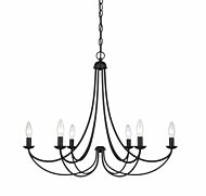 Quoizel Mirren 6 Light 23 Inch Transitional Chandelier in Imperial Bronze