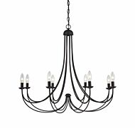 Quoizel Mirren 8 Light 28 Inch Transitional Chandelier in Imperial Bronze