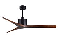 Mollywood 6-Speed DC 60 Ceiling Fan in Matte Black with Walnut blades