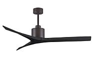 Mollywood 6-Speed DC 60 Ceiling Fan in Textured Bronze with Matte Black blades